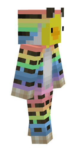 Blue skin: body, right side render