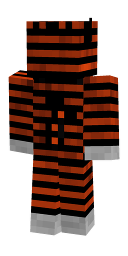 Black skin: body, back render