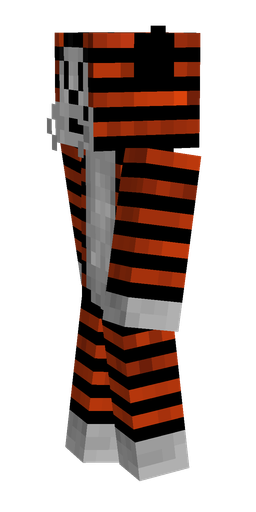 Black skin: body, left side render