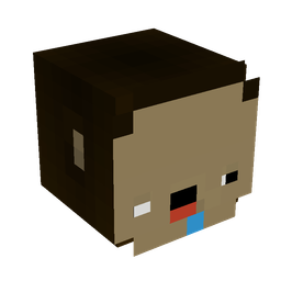 Black skin: head render