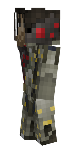 Black skin: body, left side render