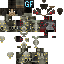 Black skin: raw texture render