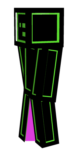 Black skin: body, left side render