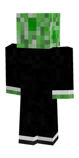 Black skin: body, back render