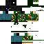 Black skin: raw texture render
