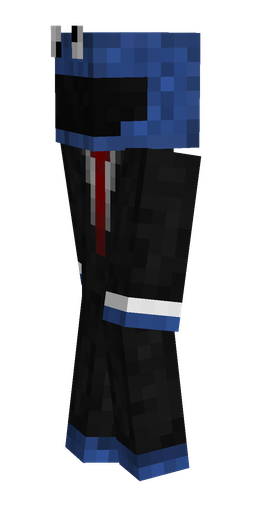 Black skin: body, left side render