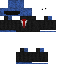 Black skin: raw texture render