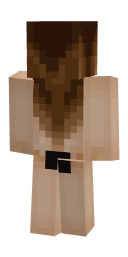 Brown skin: body, back render