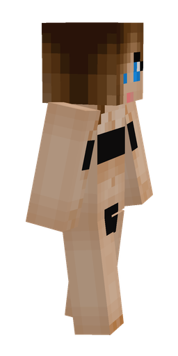 Brown skin: body, right side render