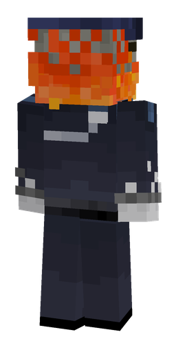 Blue skin: body, back render