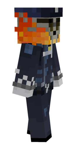 Blue skin: body, right side render