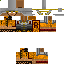 Black skin: raw texture render
