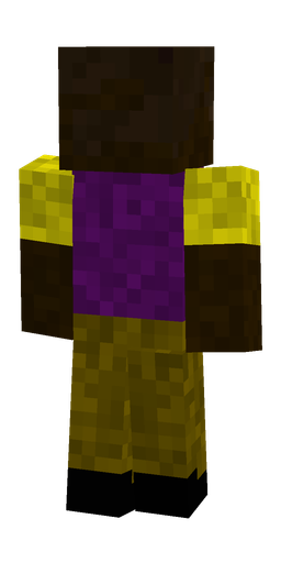 Black skin: body, back render