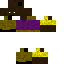 Black skin: raw texture render