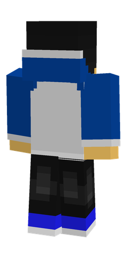 Black skin: body, back render