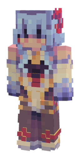 Blue skin: body, front render