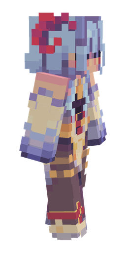 Blue skin: body, right side render