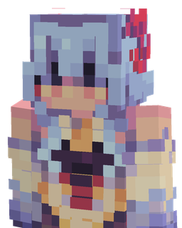 Blue skin: bust render