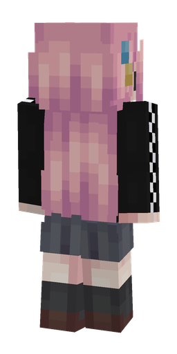Black skin: body, back render