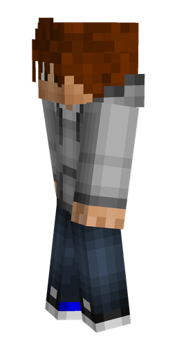 Blue skin: body, left side render