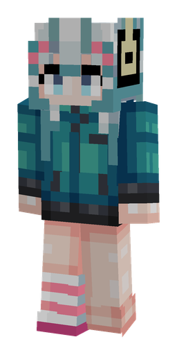 Blue skin: body, front render