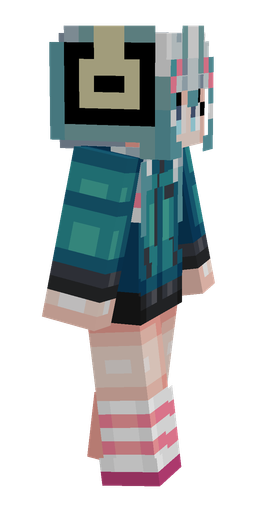 Blue skin: body, right side render