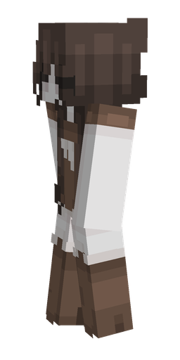 Brown skin: body, left side render