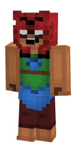 Blue skin: body, front render