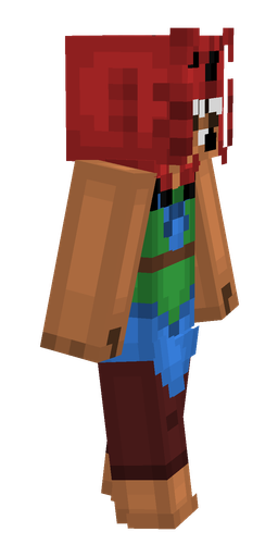 Blue skin: body, right side render