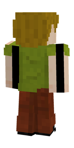 Brown skin: body, back render