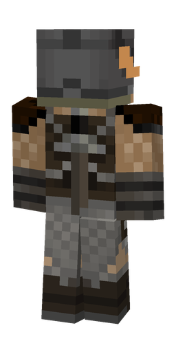 Black skin: body, back render
