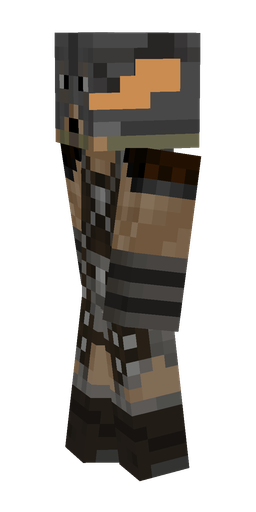 Black skin: body, left side render