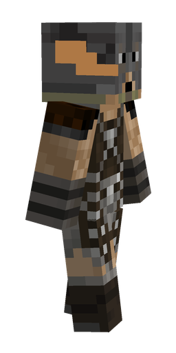 Black skin: body, right side render