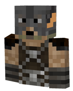 Black skin: bust render