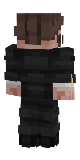 Black skin: body, back render