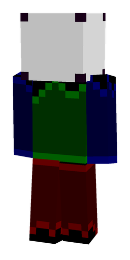 Black skin: body, back render