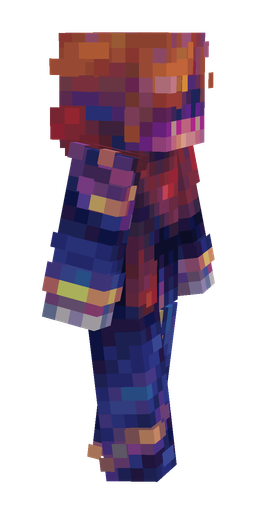 Blue skin: body, right side render