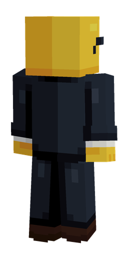 Black skin: body, back render