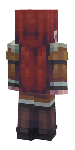 Black skin: body, back render