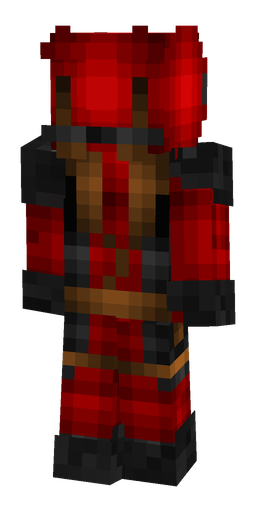 Black skin: body, back render