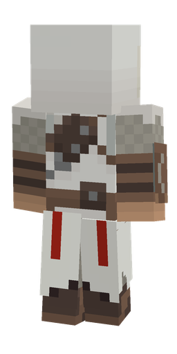 Brown skin: body, back render