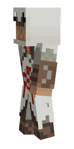 Brown skin: body, left side render