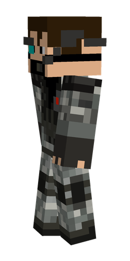 Black skin: body, left side render