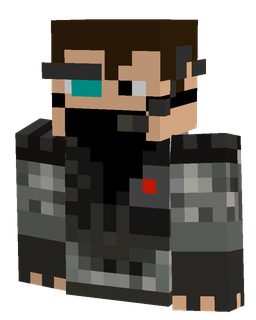 Black skin: bust render