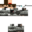 Black skin: raw texture render