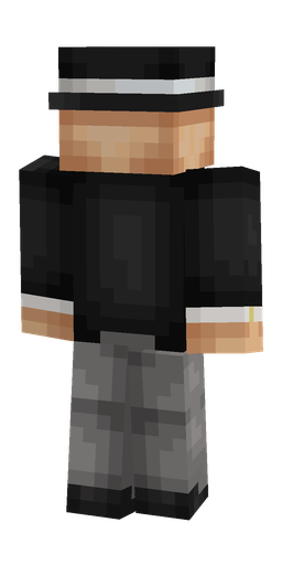Black skin: body, back render