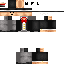 Black skin: raw texture render