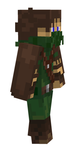 Brown skin: body, right side render