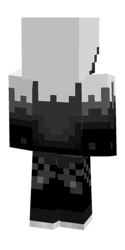 Black skin: body, back render