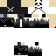 Black skin: raw texture render